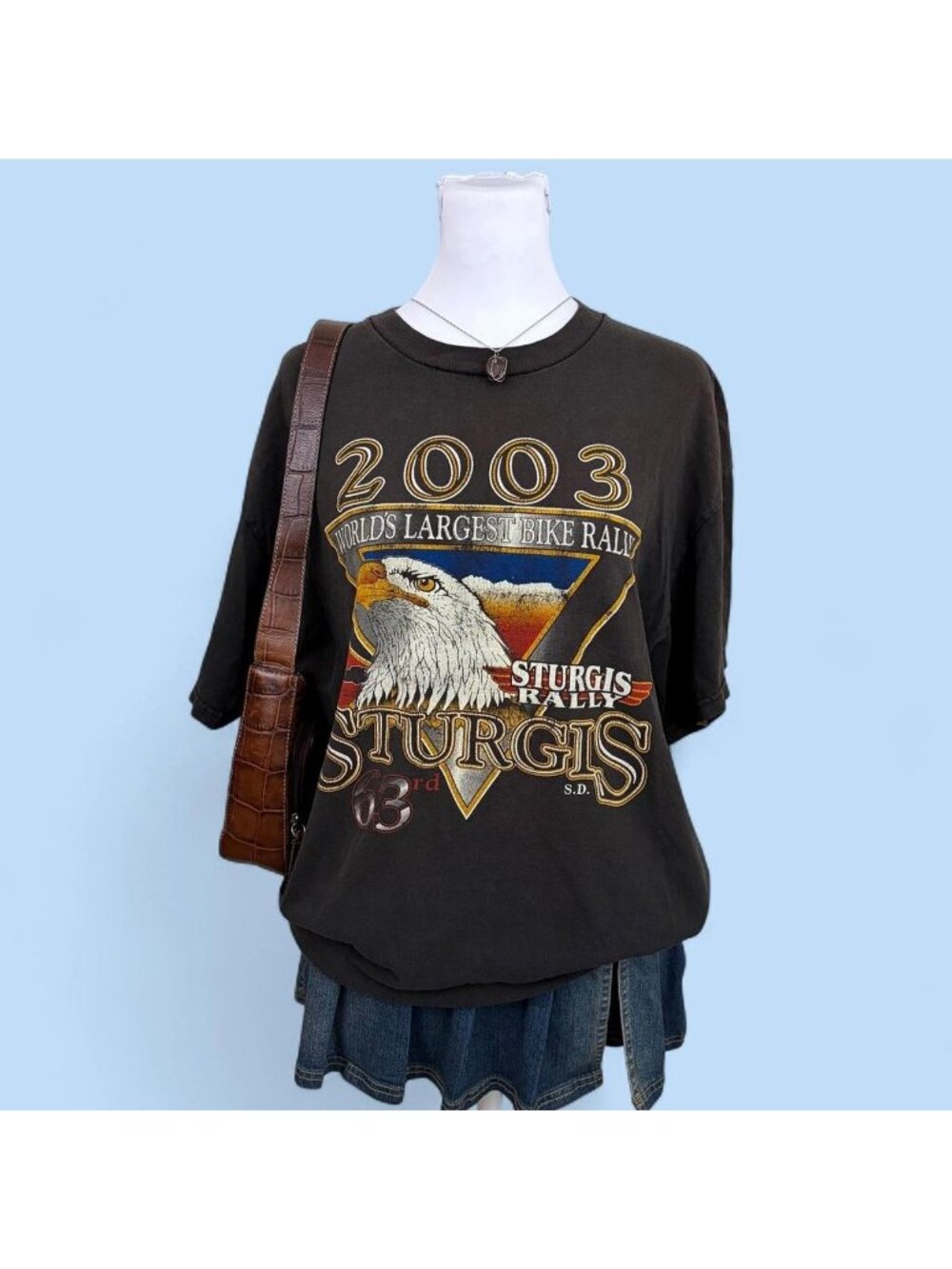 y2k sturgis biker graphic tshirt